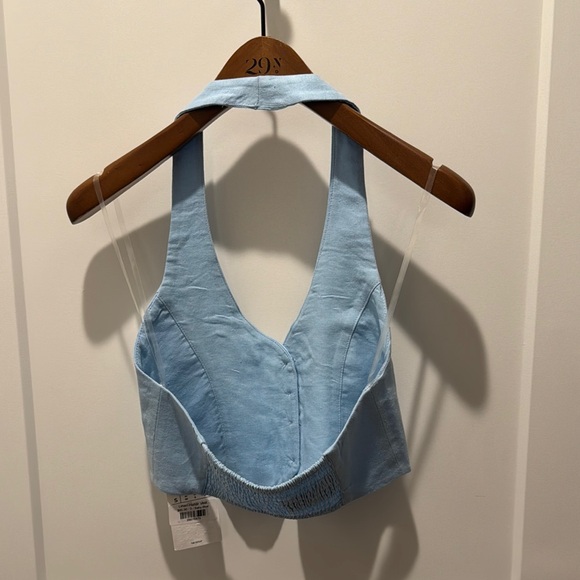 Light Blue Button-Front Matching Set - Picture 5 of 9